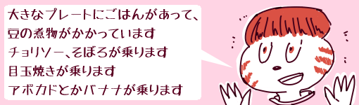 �傫�ȃv���[�g�ɂ��͂񂪂����āA���̎ϕ����������Ă��܂��@�`�����\�[�A���ڂ낪���܂��@�ڋʏĂ������܂��@�A�{�J�h�Ƃ��o�i�i�����܂�