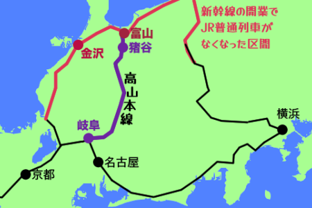 路線図。説明は下記のとおり。