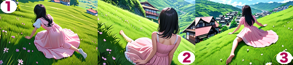 ���1�`3�B�E�F�[�u���������Ƀs���N�̕��̏������A�����Ŗڊo�߁A�u�̏�̉Ƃ����グ�Ă���