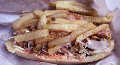 �Ō�ɐ���ꂽ�t���C�h�|�e�g���O�ʂ𕢂����P�o�u�T���h�̒f�ʁB