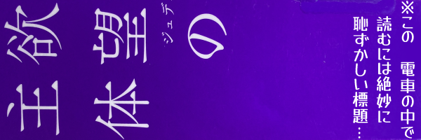 �w�~�]�̎�́x�^�C�g�������B�d�Ԃ̒��œǂނɂ͐▭�ɒp���������W��c