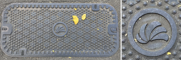 �����H�E�����`�̃t�^�̒����ɃJ�}�{�R��g�`�ɏd�˂��悤�ȃ��S�}�[�N�B