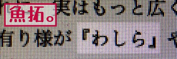 ����(�X�N���[���V���b�g)�B�������Ɂu�킵��v�ƌ�L���Ă���B